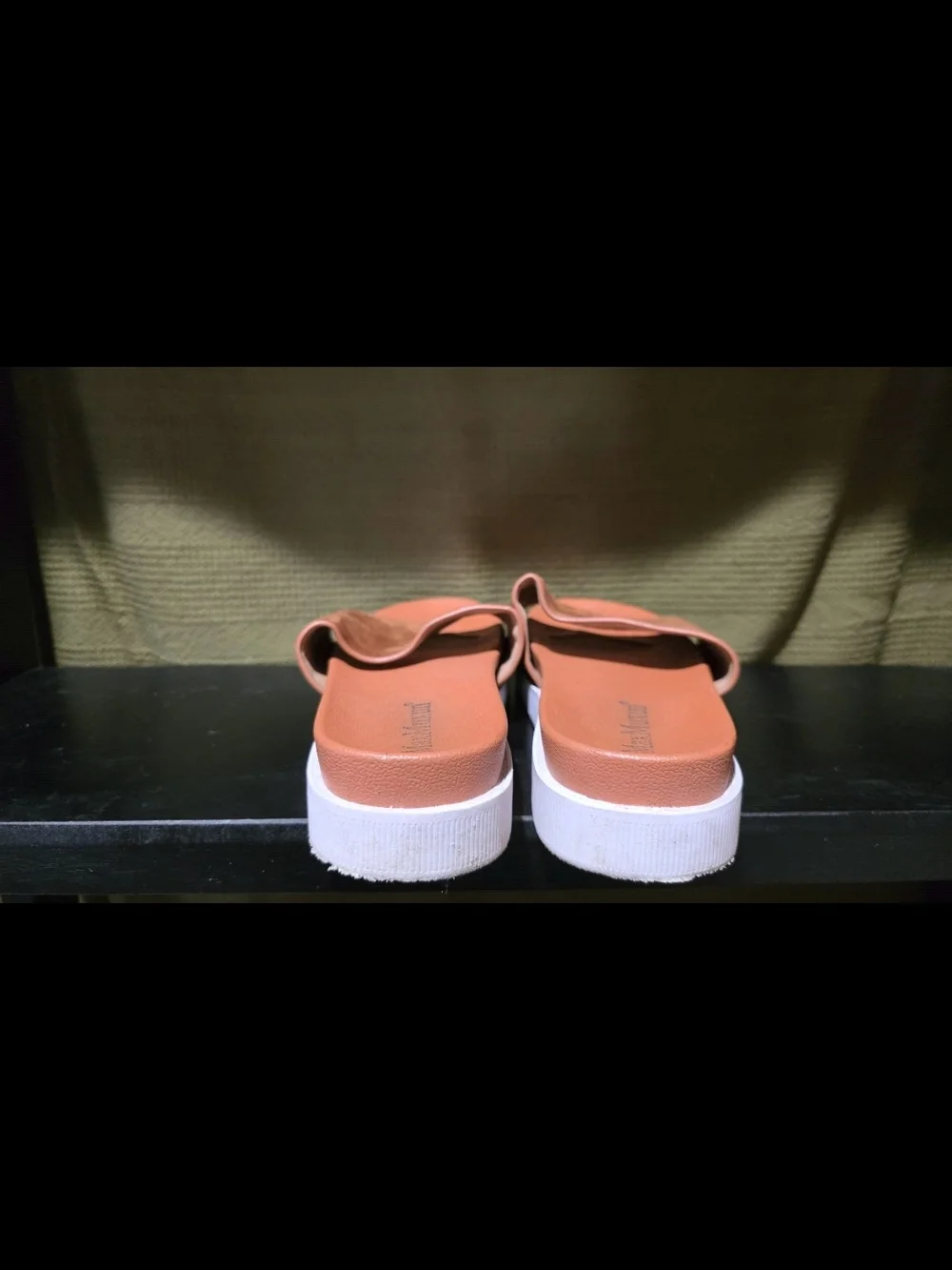 Women's Suede Slide Sandals in Brown